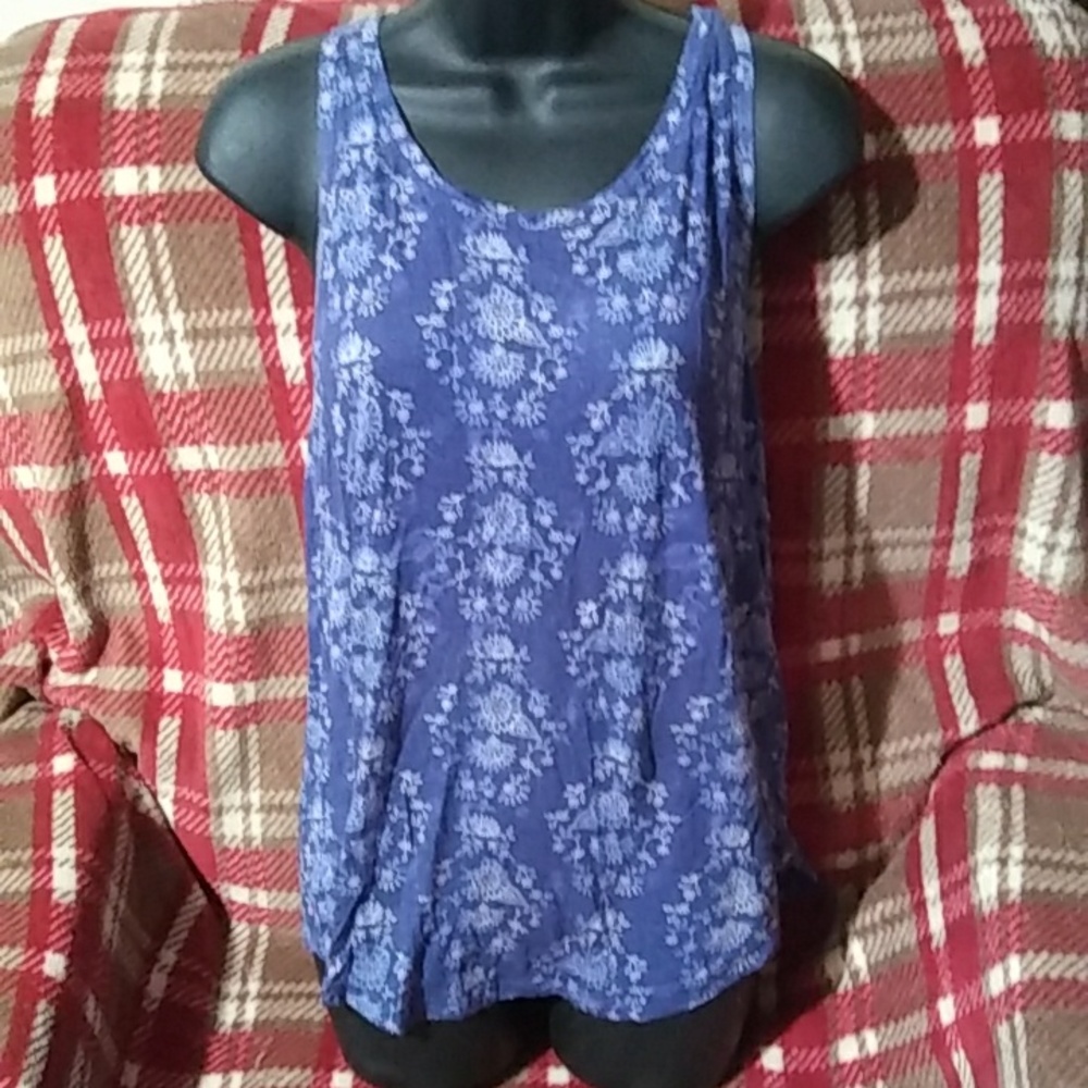 "Mudd" Women's Flowy Sleeveless Floral Print Tank Top